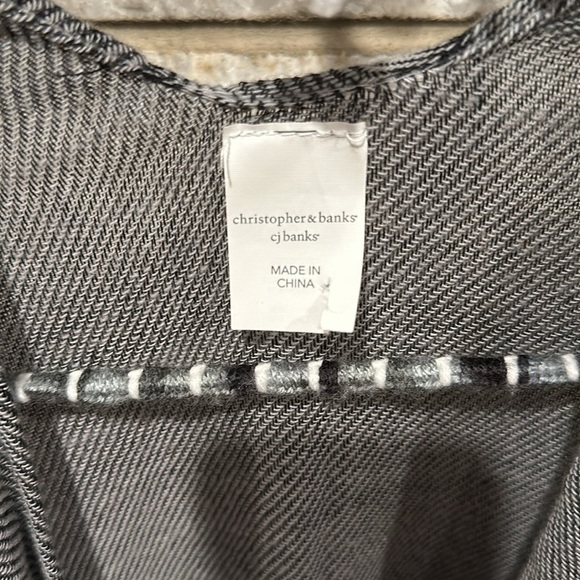 CJ Banks cape gray black one size - Picture 2 of 6